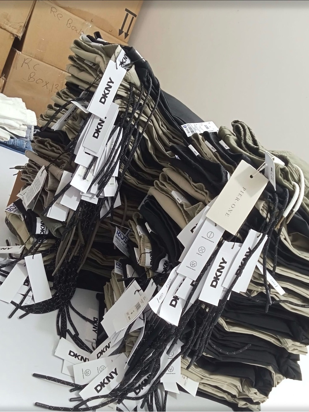 Next UP Coming ~ Drawstring Pants Stack with Branded Tags